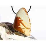 Ruinenmarmor (Landschaftsmarmor) XXXL Trommelstein gebohrt - Sonderqualität - Rarität - ca. 5,3 cm x 3,2 cm x 2,1 cm