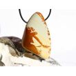 Ruinenmarmor (Landschaftsmarmor) XXXL Trommelstein gebohrt - Sonderqualität - Rarität - ca. 5,3 cm x 3,2 cm x 2,1 cm