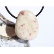 Cinnabarit-Opal (Zinnober-Opal) Trommelstein gebohrt - Sonderqualität - Rarität - ca. 3 cm x 2,3 cm x 2 cm