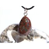 Zinnoberquarz Trommelstein - Anhänger Öse - Rarität - ca. 3,5 cm x 1,7 cm x 1,7 cm