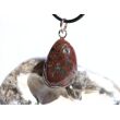 Zinnoberquarz Trommelstein - Anhänger Öse - Rarität - ca. 3,5 cm x 1,7 cm x 1,7 cm