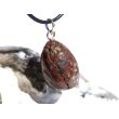 Zinnoberquarz Trommelstein - Anhänger Öse - Rarität - ca. 3,5 cm x 1,7 cm x 1,7 cm