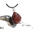 Zinnoberquarz Trommelstein - Anhänger Öse - Rarität - ca. 3,6 cm x 2 cm x 1,6 cm