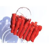 Bambuskoralle rot XXL Stab-Armband - ca. 17 cm - Sonderqualität - Rarität -