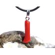 Koralle rot Anhänger Silberöse Schmuckdose - Sonderqualität - Rarität - ca. 3,1 cm x 0,8 cm x 0,6 cm