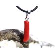 Koralle rot Anhänger Silberöse Schmuckdose - Sonderqualität - Rarität - ca. 3,1 cm x 0,8 cm x 0,6 cm