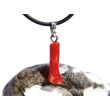 Koralle rot Anhänger Silberöse Schmuckdose - Sonderqualität - Rarität - ca. 3,1 cm x 0,8 cm x 0,6 cm
