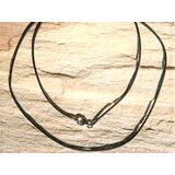 Kautschukband / Kautschuk-Reifen 925iger Silberverschluss...