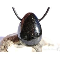 Bronzit-Gabbro / Galaxyit Star Galaxy Trommelstein gebohrt - Sonderqualitt - Raritt - ca. 3 cm x 2,1 cm x 1,5 cm