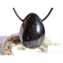 Bronzit-Gabbro / Galaxyit Star Galaxy Trommelstein gebohrt - Sonderqualitt - Raritt - ca. 3 cm x 2,1 cm x 1,5 cm