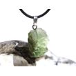 Peridot Kristall- / Rohsteinform Anhänger Silberöse (Olivin / Chrysolith) - Sonderqualität - ca. 3,2 cm x 1,8 cm x 1,1 cm (GKS)