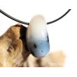 Dendritenopal (Opal) Schmuckstein / Trommelstein gebohrt - Sonderqualität - Handarbeit - ca. 3,3 cm x 1,7 cm x 1,9 cm