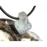 Topas blau Kristall / Rohsteinform angetrommelt, gebohrt...