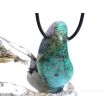 Kupferchalcedon XL Schmuckstein / Trommelstein gebohrt - AA-Sonderqualität - Handarbeit - ca. 3,7 cm x 2 cm x 2,1 cm