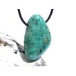 Kupferchalcedon XL Schmuckstein / Scheibenlstein gebohrt - AA-Sonderqualität - Handarbeit - ca. 3,7 cm x 2,5 cm x 0,9 cm