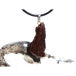 Siderit Scheibenstein - Anhänger Silberöse Schmuckdose - Sonderqualität - Rarität - Handarbeit - ca. 3,7 cm x 1,4 cm x 0,6 cm