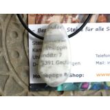 Ulexit (TV-Stein) XL Scheibenstein / Schmuckstein gebohrt...