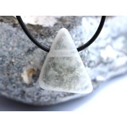 Ulexit (TV-Stein) Scheibenstein / Schmuckstein gebohrt - Sonderqualität - ca. 2,8 cm x 2,2 cm x 1,4 cm