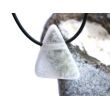 Ulexit (TV-Stein) Scheibenstein / Schmuckstein gebohrt - Sonderqualität - ca. 2,8 cm x 2,2 cm x 1,4 cm
