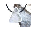 Ulexit (TV-Stein) Scheibenstein / Schmuckstein gebohrt - Sonderqualität - ca. 2,8 cm x 2,2 cm x 1,4 cm