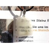 Ulexit (TV-Stein) Scheibenstein / Schmuckstein Anhänger Silberöse - Sonderqualität - ca. 3,3 cm x 1,9 cm x 1,3 cm (GKS)