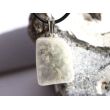 Ulexit (TV-Stein) Scheibenstein / Schmuckstein Anhänger Silberöse - Sonderqualität - ca. 3,3 cm x 1,9 cm x 1,3 cm (GKS)