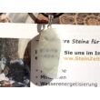 Ulexit (TV-Stein) XL Scheibenstein / Schmuckstein Anhänger Silberöse - Sonderqualität - ca. 4,6 cm x 1,8 cm x 1,2 cm (GKS)