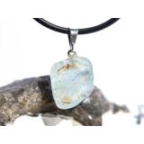 Topas blau Schmuckstein / Trommelstein Anhänger Öse - Sonderqualität - Rarität - ca. 2,3 cm x 1,3 cm x 1,2 cm