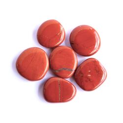 Jaspis rot Scheibensteine - Sonderqualitt - ca. 2,6 - 3 cm / ca. 11-15 g/St