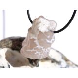 Schlangenhautachat Trommelstein gebohrt - Sonderqualität - ca. 3,3 cm x 2,2 cm x 1,8 cm