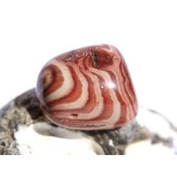 Dr. Liesegang Stein (Aztekenstein / Meta-Rhyolith) Trommelstein - Sonderqualitt - ca. 2,7 cm x 2,4 cm x 1,6 cm (GKS)