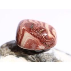 Dr. Liesegang Stein (Aztekenstein / Meta-Rhyolith) Trommelstein - Sonderqualitt - ca. 2,7 cm x 2,4 cm x 1,6 cm (GKS)