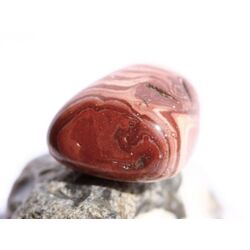 Dr. Liesegang Stein (Aztekenstein / Meta-Rhyolith) Trommelstein - Sonderqualitt - ca. 2,7 cm x 2,4 cm x 1,6 cm (GKS)