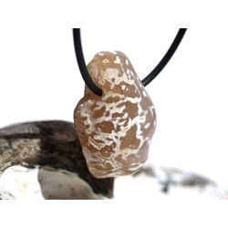 Schlangenhautachat Trommelstein gebohrt - Sonderqualitt - ca. 3 cm x 2,3 cm x 1,4 cm (GKS)