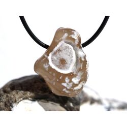 Schlangenhautachat Trommelstein gebohrt - Sonderqualitt - ca. 3 cm x 2,3 cm x 1,4 cm (GKS)
