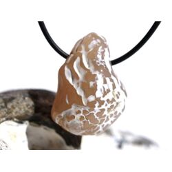 Schlangenhautachat Trommelstein gebohrt - Sonderqualitt - ca. 3,3 cm x 2,3 cm x 1,9 cm (GKS)