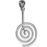 Donuthalter Spirale Messing versilbert gl�nzend - f�r 30...