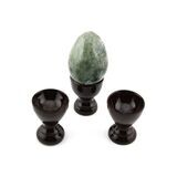 Eierbecher / Halter f�r Edelstein-Eier dunkelbraun - ca....