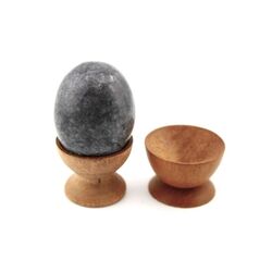 Eierbecher / Halter f�r Edelstein-Eier braun - ca. 1,6 cm...