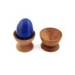 Eierbecher / Halter für Edelstein-Eier braun - ca. 1,6 cm x 2,2 cm