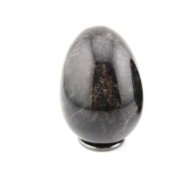 Silberobsidian - Edelstein-Eier - ca. 2,9 cm