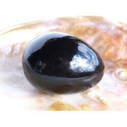 Obsidian / Fleckobsidian - Edelstein-Eier - ca. 5 - 5,1 cm