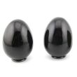 Obsidian / Fleckobsidian - Edelstein-Eier - ca. 5 - 5,1 cm