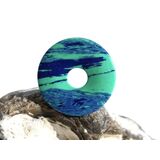 Azurit-Malachit (rek.) Donut Edelstein 25 mm (3 mm stark)