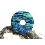 Azurit-Malachit (rek.) Donut Edelstein 25 mm (2,6 mm stark)