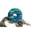 Azurit-Malachit (rek.) Donut Edelstein 25 mm (2,6 mm stark)