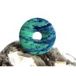Azurit-Malachit (rek.) Donut Edelstein 25 mm (2,9 mm stark)