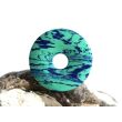 Azurit-Malachit (rek.) Donut Edelstein 25 mm (2,9 mm stark)