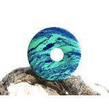 Azurit-Malachit (rek.) Donut Edelstein 25 mm (2,6 mm stark)