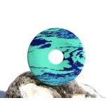 Azurit-Malachit (rek.) Donut Edelstein 35 mm (3,3 mm stark)